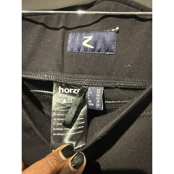 Horze Ladies Grand Prix Silicone Full Seat Breeches US Size 24- Black‎ & White - Picture 4 of 9